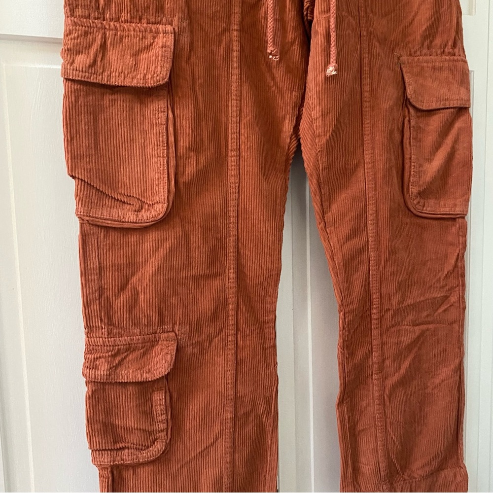 Free People Tahiti Corduroy Cords Cargo Pants | Size Large - Picture 6 of 9